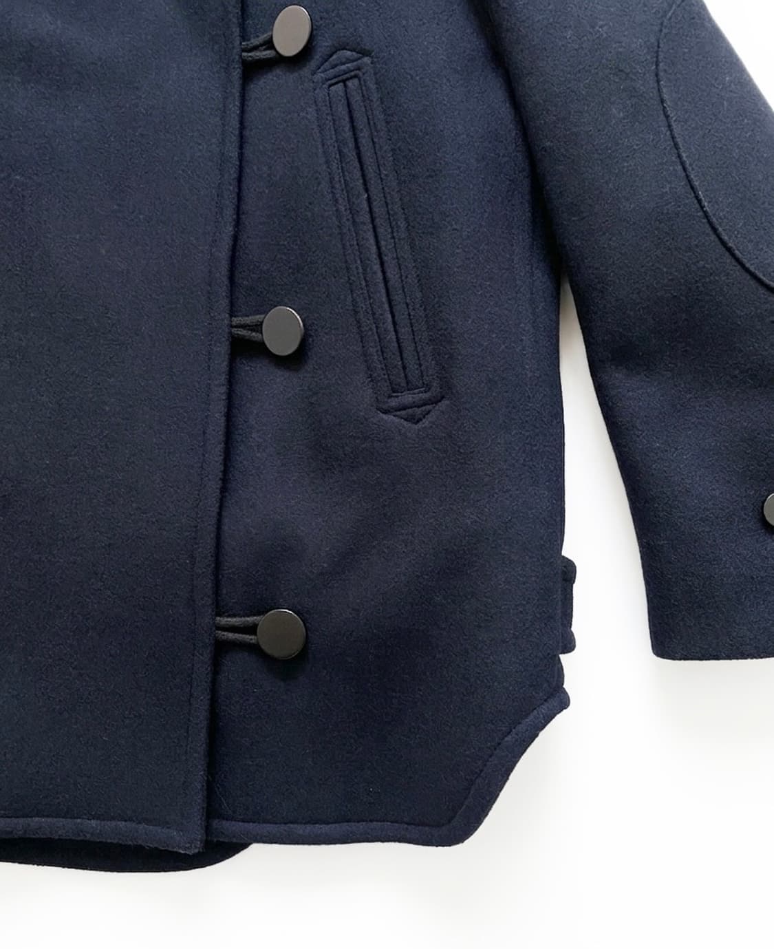 [비이커(BEAKER)] 네이비 울 코트 상품이미지4
