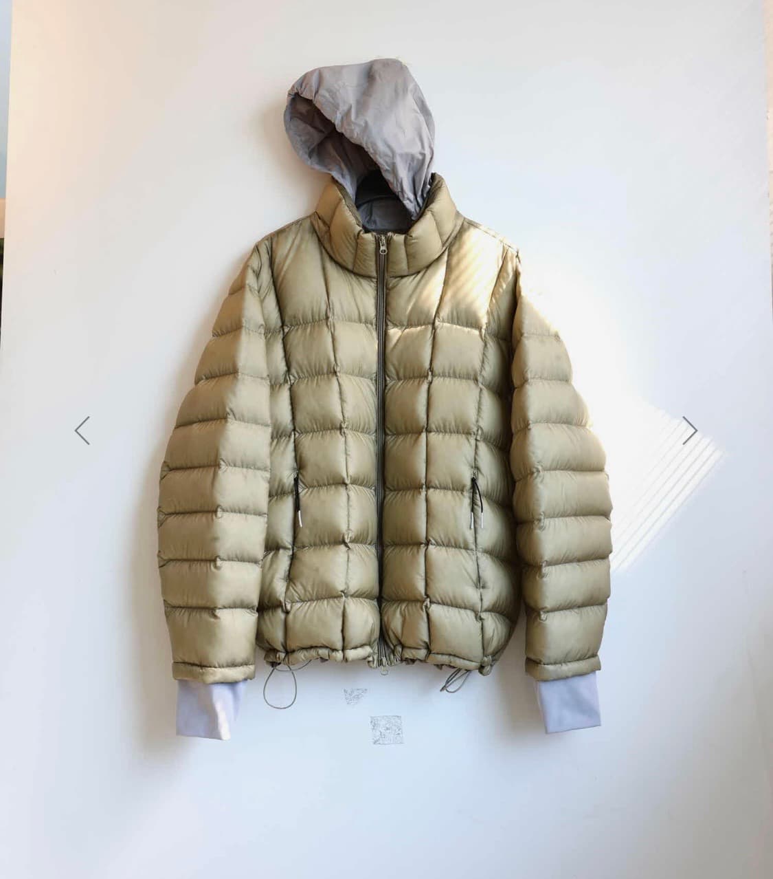 999휴머니티 모듈러 라이트 구스 푸퍼 패팅 (카키) 3사이즈 판매 상품이미지2