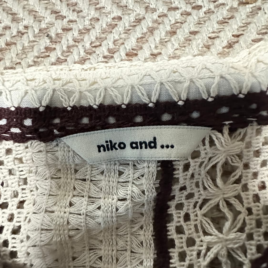 NIKO AND... crochet knit shirt 상품이미지5