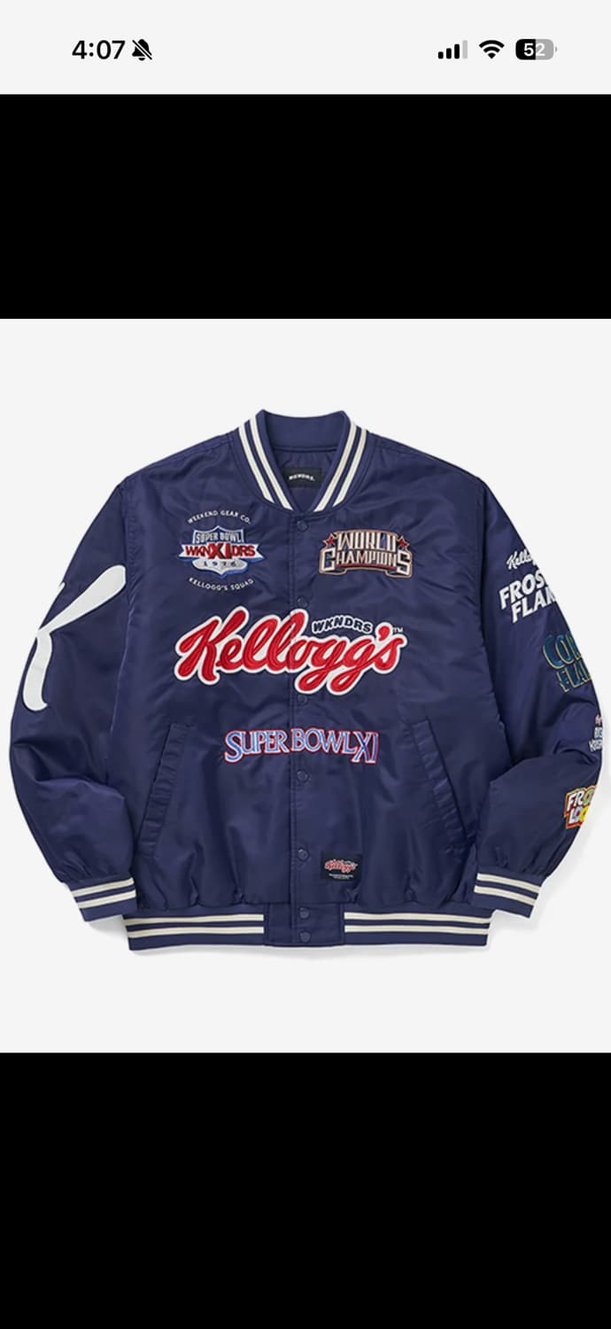 위캔더스 KELLOGGS H.O.F JK 켈로그자켓 블루 L 상품이미지1