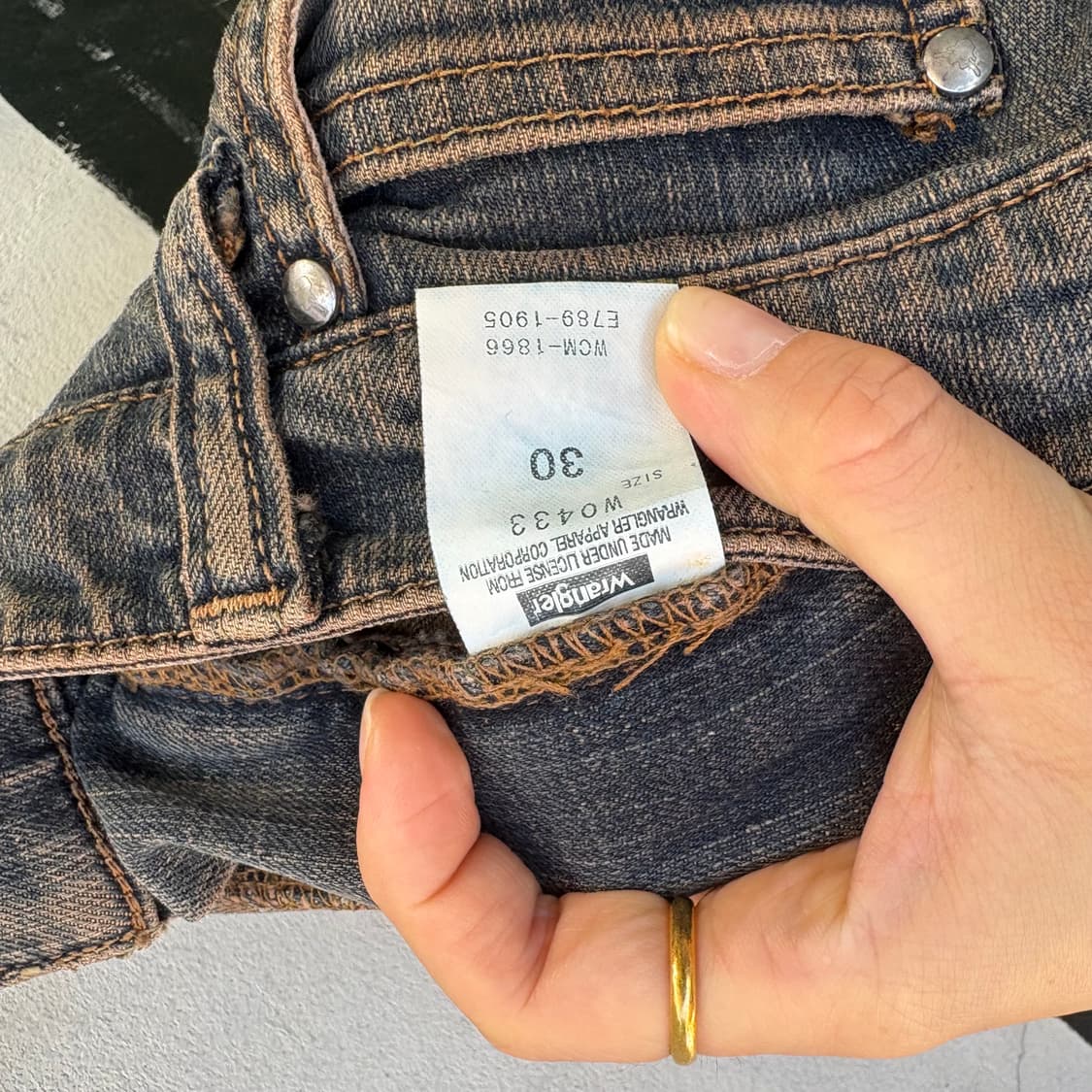 Wrangler 랭글러 웨스턴 스트레이트 데님 팬츠  상품이미지5