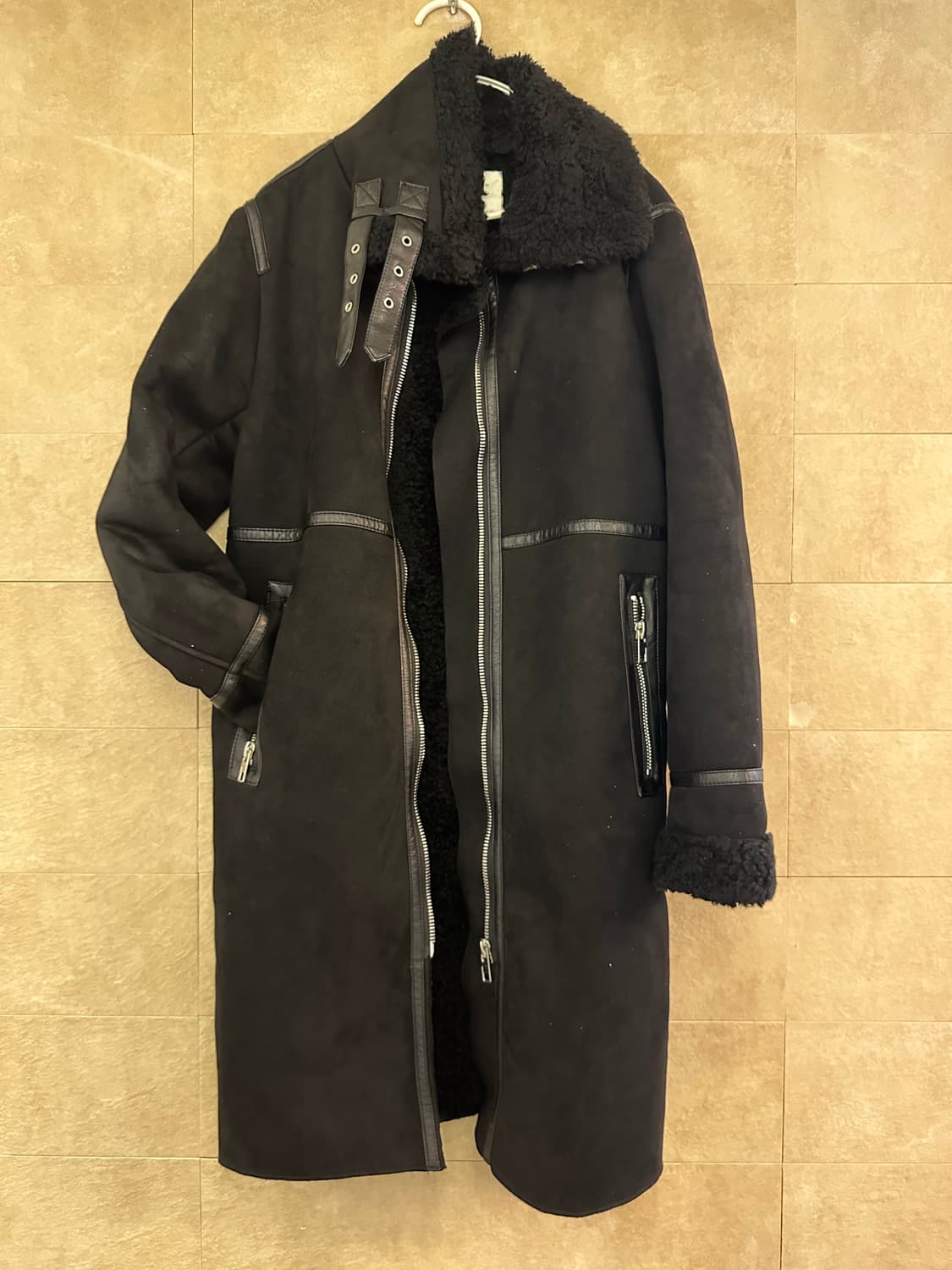 자라 여성 무스탕 롱 코트 M 상품이미지2