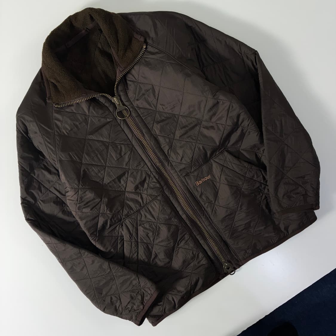 Barbour 바버 브라운 퀼티드 2-way 자켓 상품이미지2