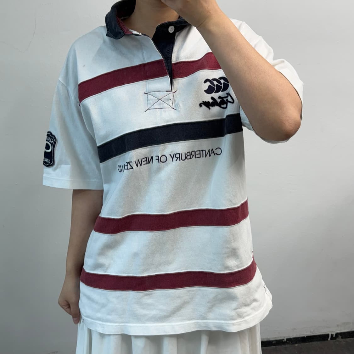 [3L] 캔터베리 오브 뉴질랜드 반팔 럭비티 상품이미지1