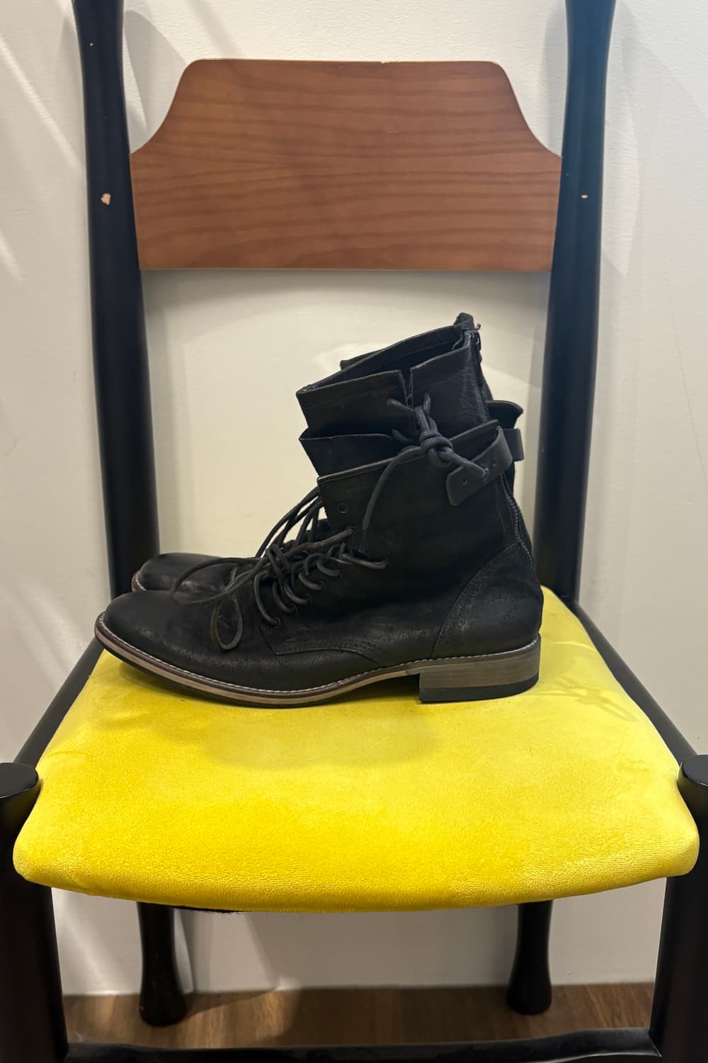 Tornado Mart Layered Lace-up Boots 상품이미지5