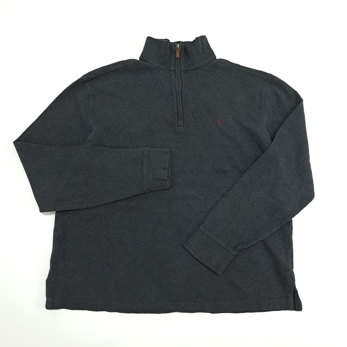 CN665 M-L 폴로 랄프로렌 USA 차콜그레이 하프집업 니트 스웨터 상품이미지2