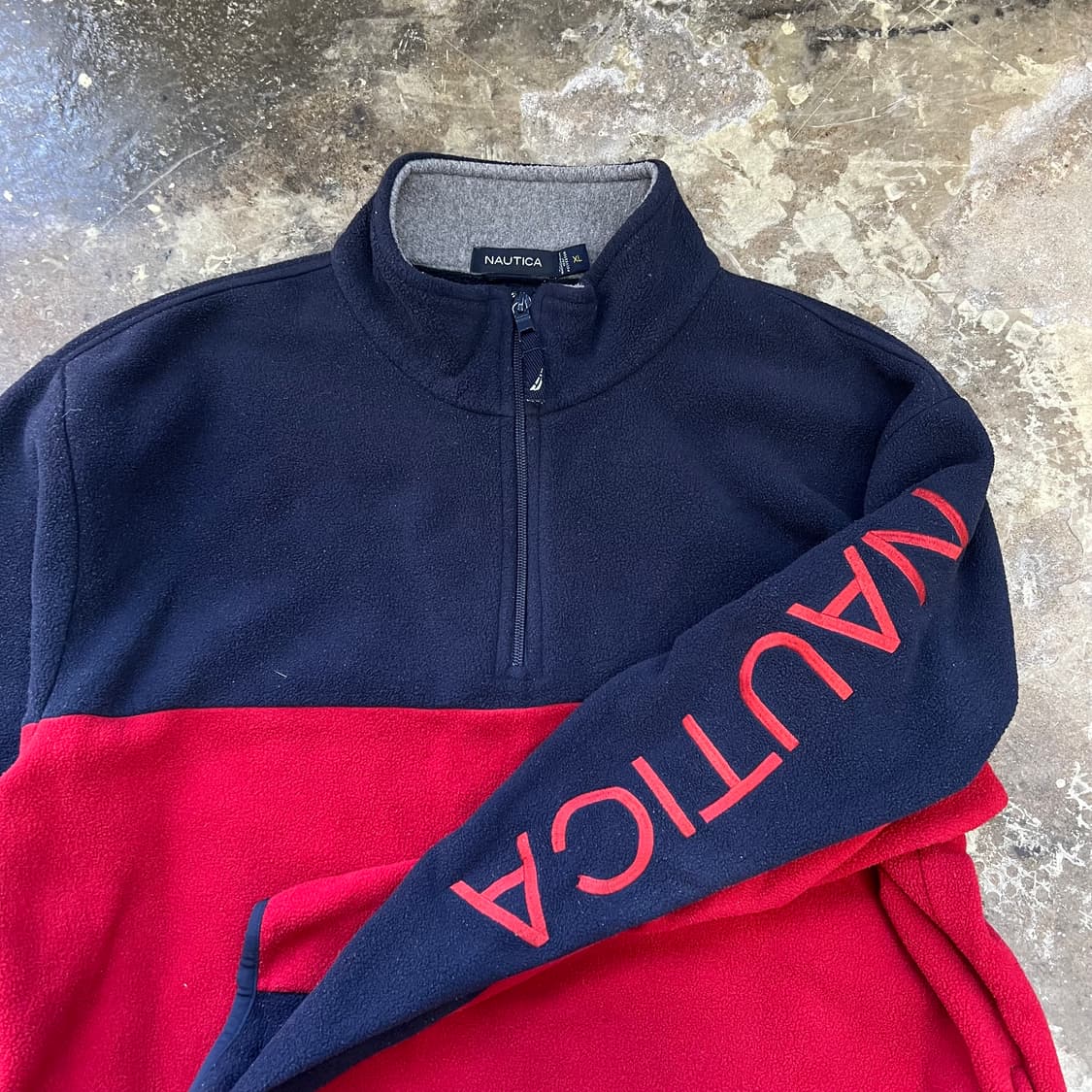 XL) 90s 노티카 신칠라 플리스자켓 후리스 아메카지 워크웨어 고프코어 상품이미지3