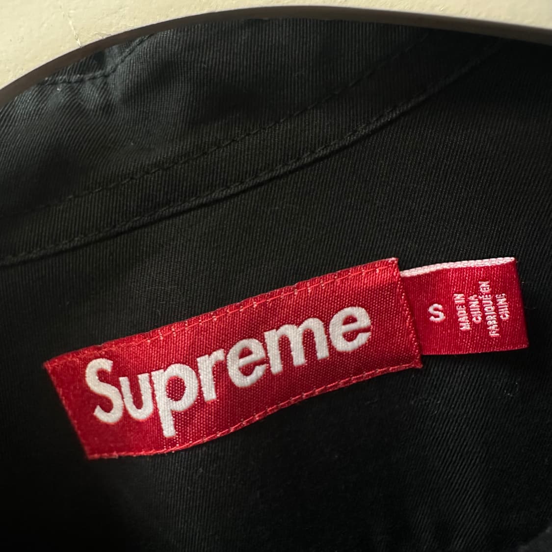 Supreme 슈프림 스몰 박스 로고 자수 블랙 옥스포드 버튼다운 셔츠 상품이미지9