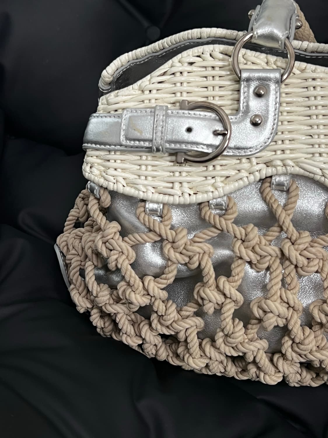 살바토레 페라가모 위커 & 마크라메 간치니 토트백 상품이미지6