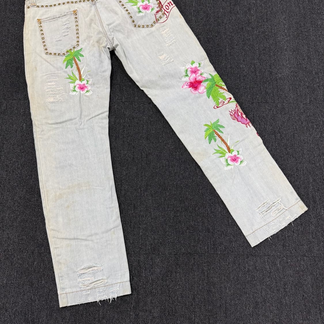 돌체앤가바나 자수 데미지 워싱 데님팬츠 상품이미지7