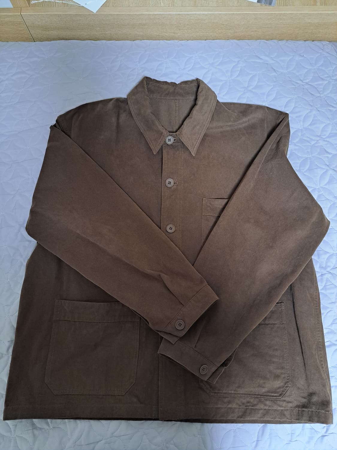 Sew 소프트 코튼 워크자켓 3사이즈 브라운 상품이미지5
