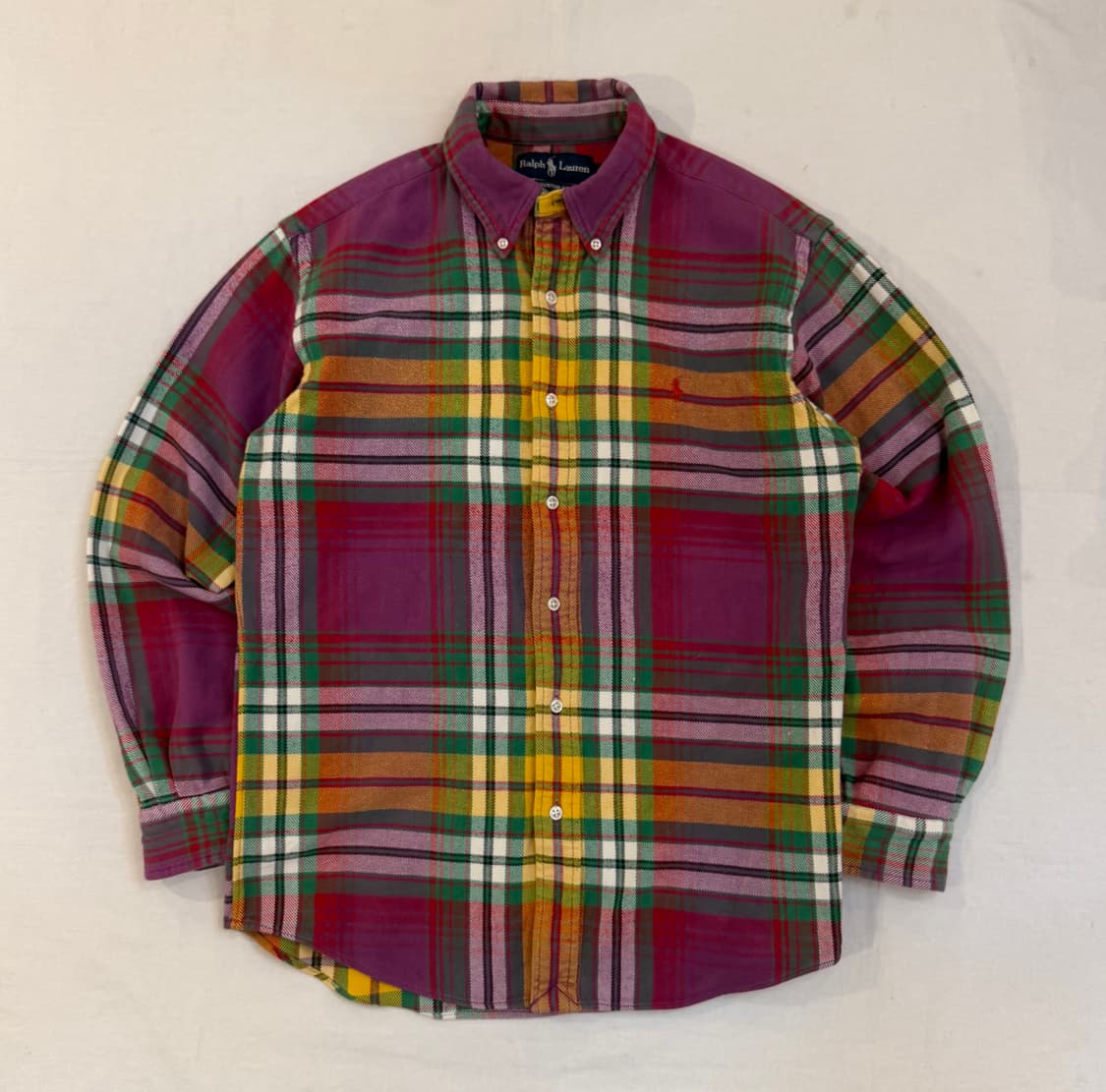 폴로 랄프로렌 헤비 플란넬 체크셔츠 멀티컬러 상품이미지1