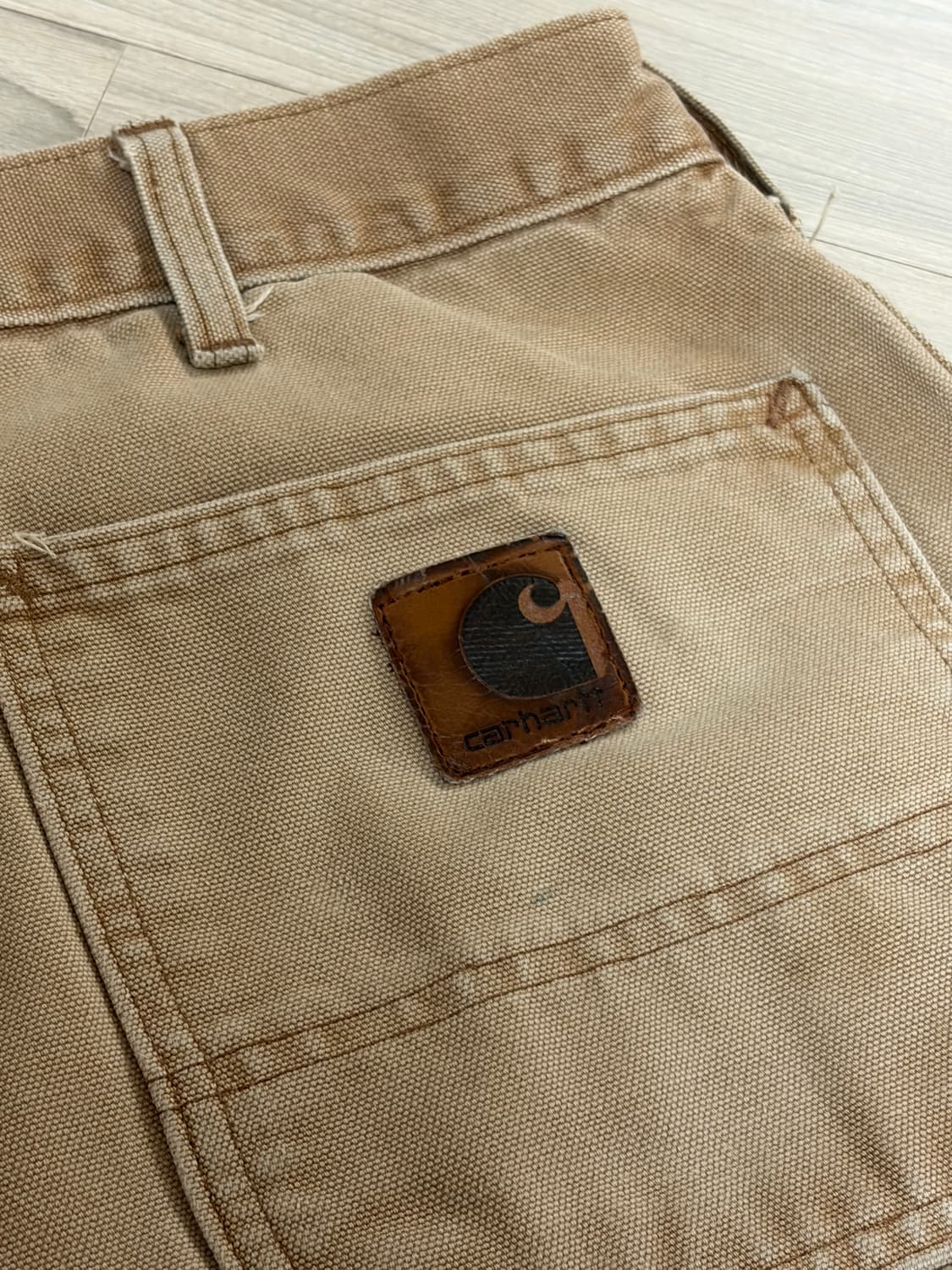 vintage 칼하트 싱글니 워크팬츠 카펜터 carhartt 브라운 상품이미지4