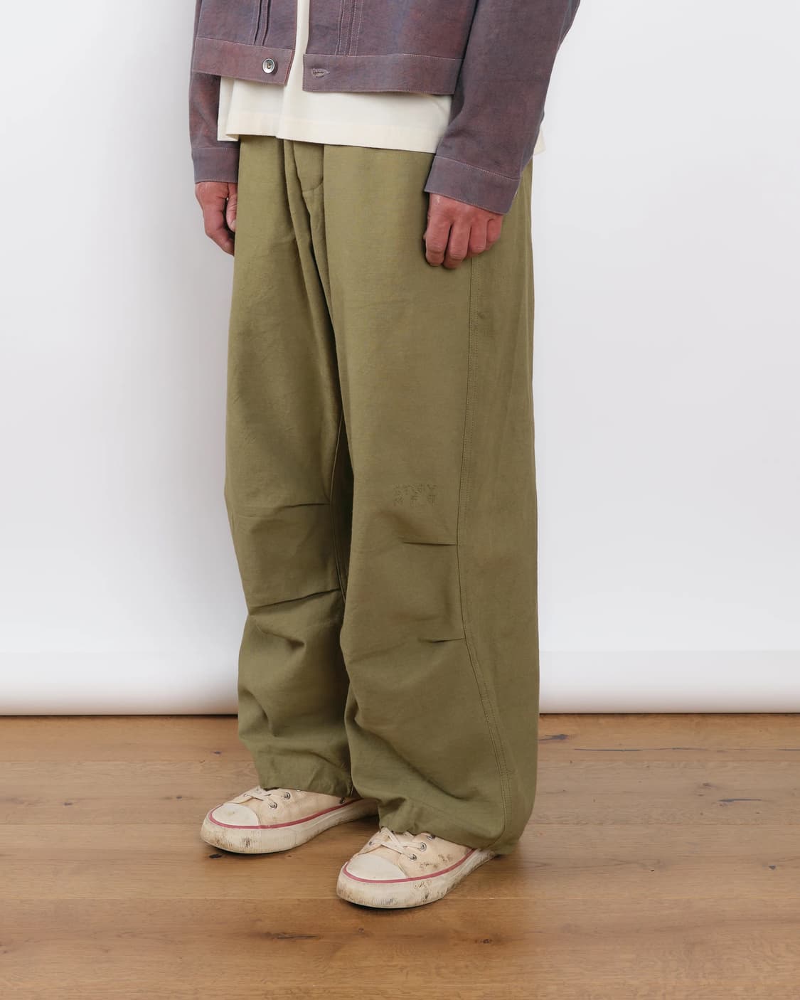 [M] story mfg paco pants olive slub 상품이미지1