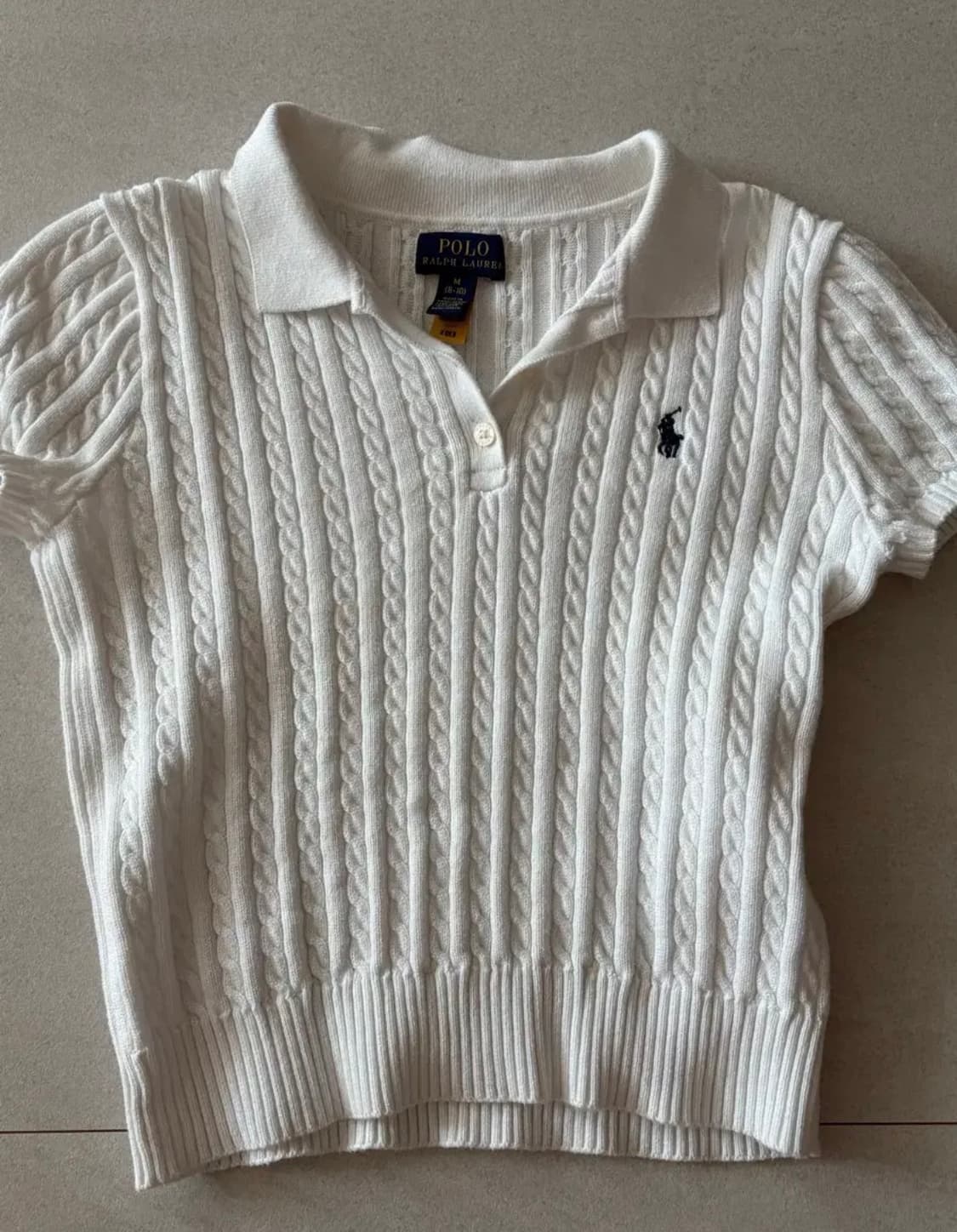 폴로 크롭 니트 상품이미지1