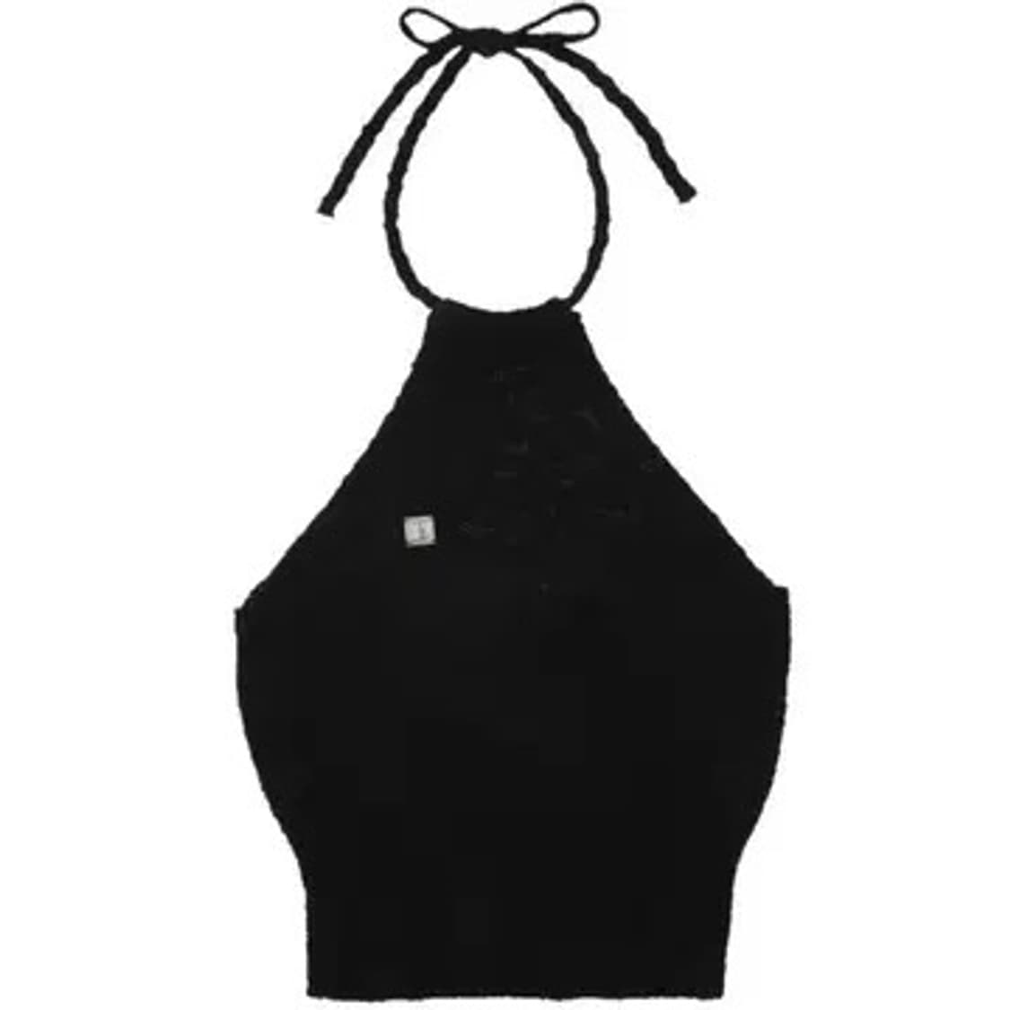 보헴서 보헤미안서울 홀터 슬리브리스 니트 블랙 상품이미지1