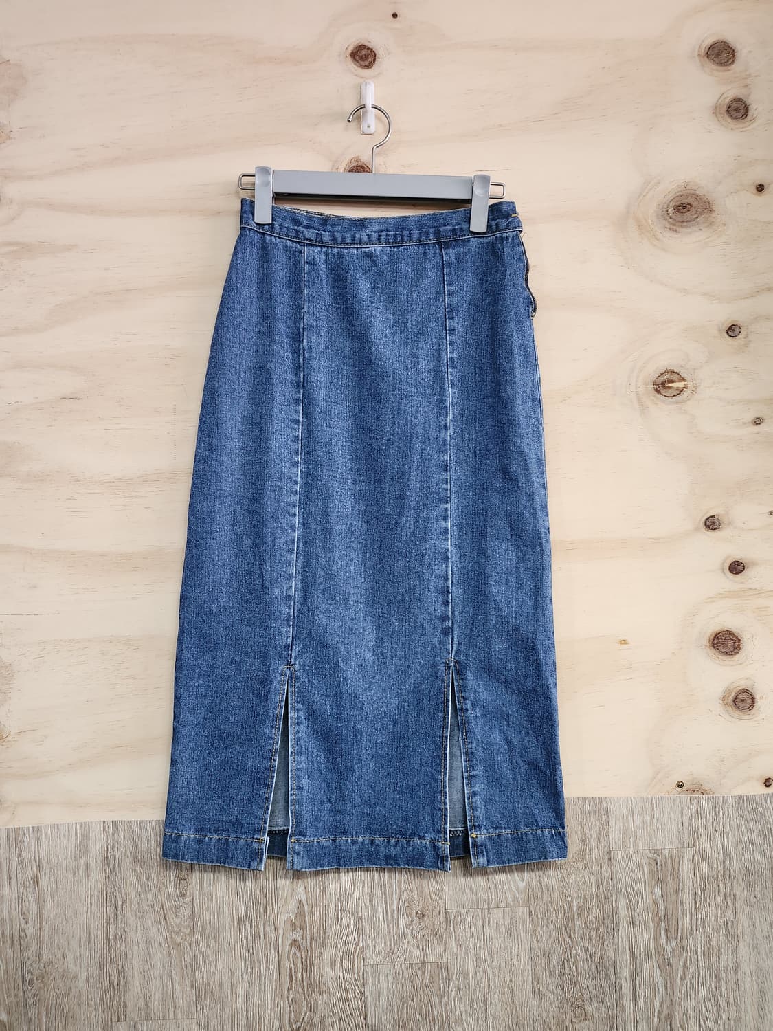 1011) 여성 트임 데님치마 상품이미지1