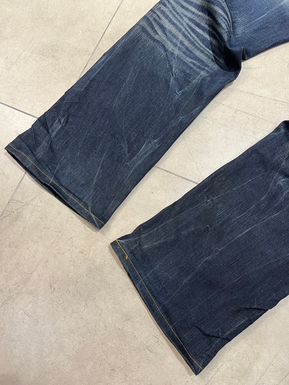 RED PEPPER 락펑크 십자가 와이드 데님 팬츠  상품이미지4