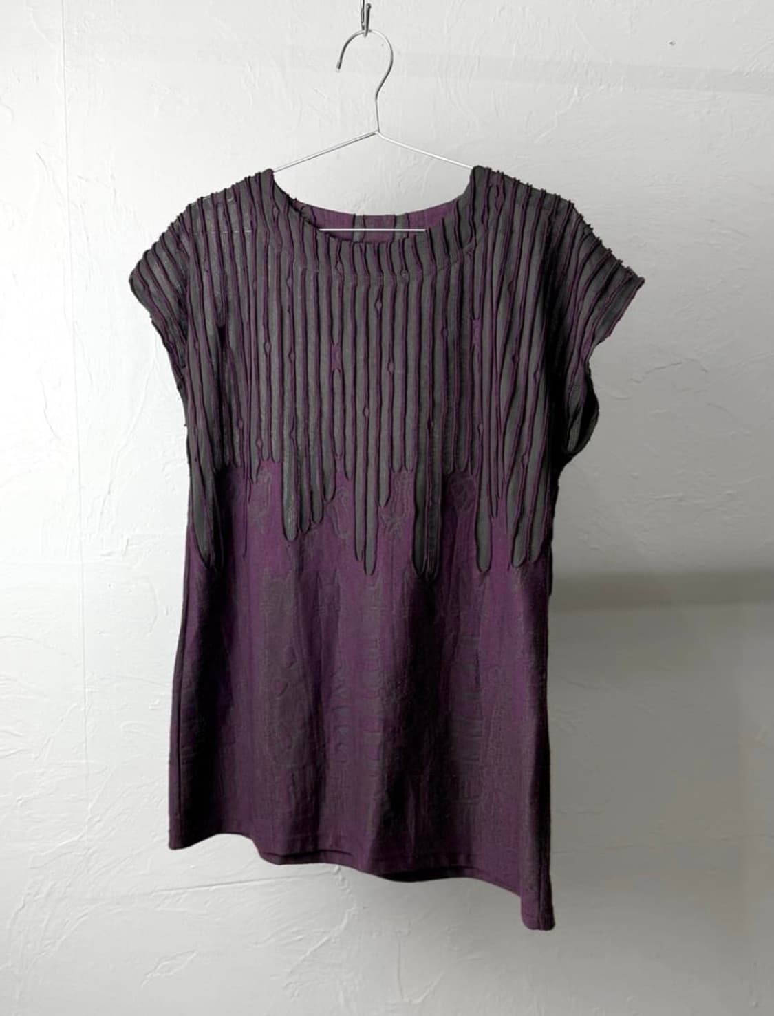 반팔 일본 빈티지 시스루 오리엔탈 패턴 상품이미지1