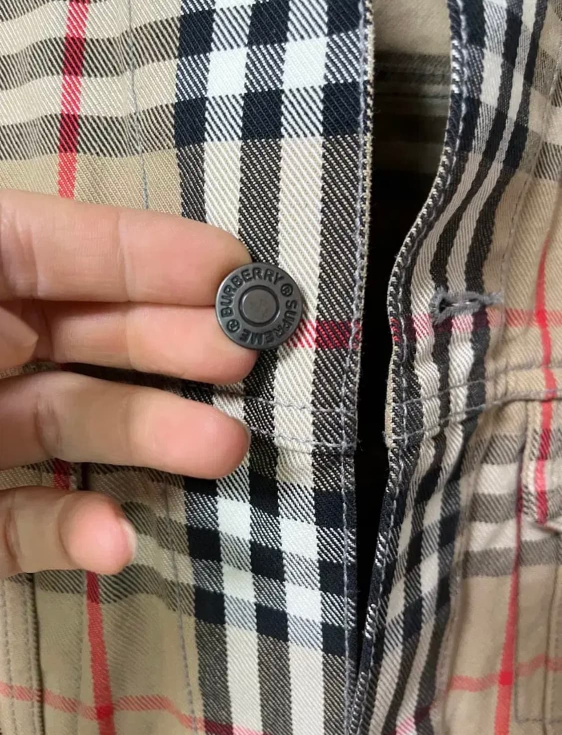 (세상품) 버버리 슈프림 콜라보 트러커자켓 S 상품이미지6