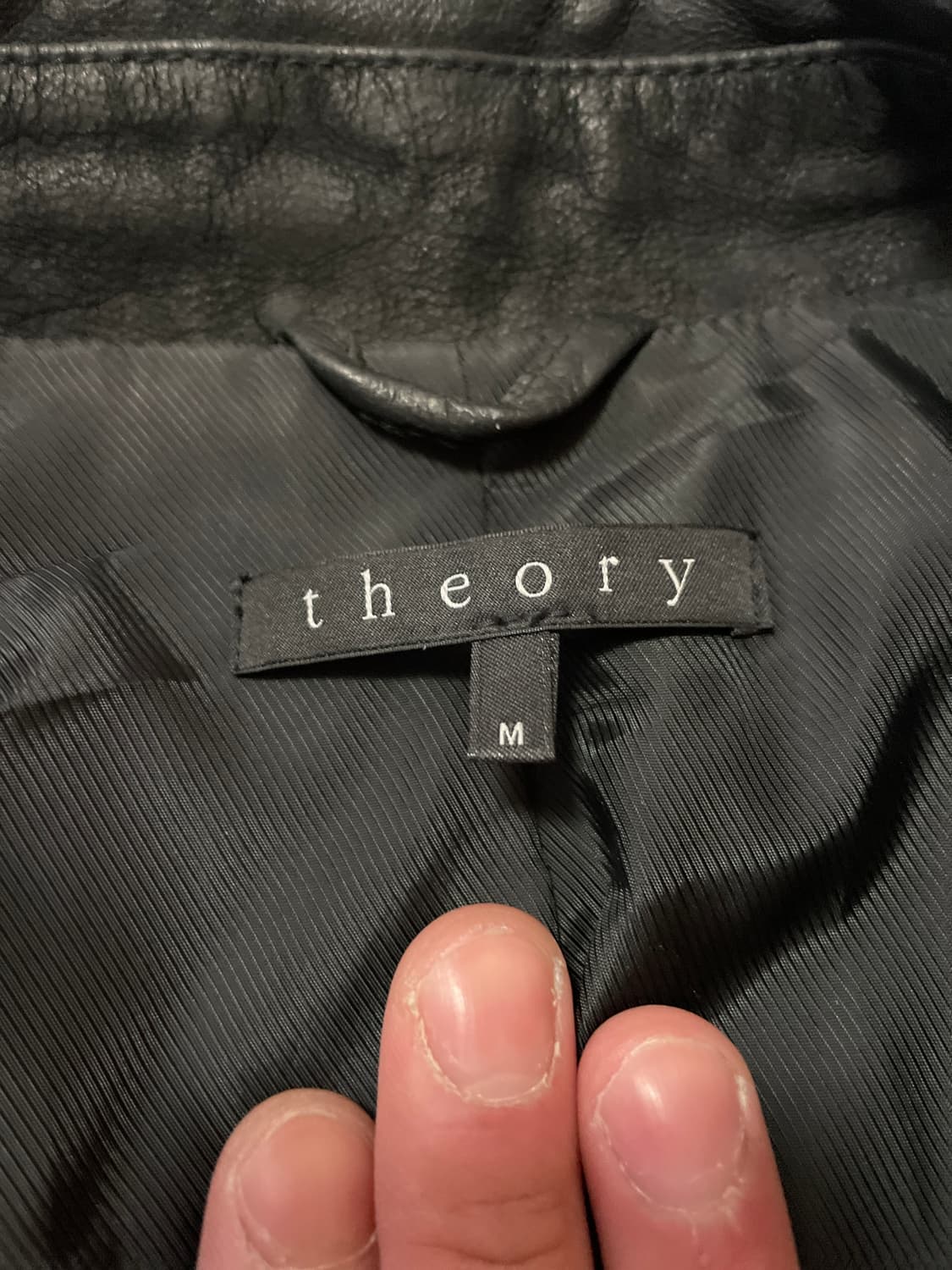 THEORY 띠어리 웨스턴 무드 염소가죽 레더 카코트 다크 그린 상품이미지6