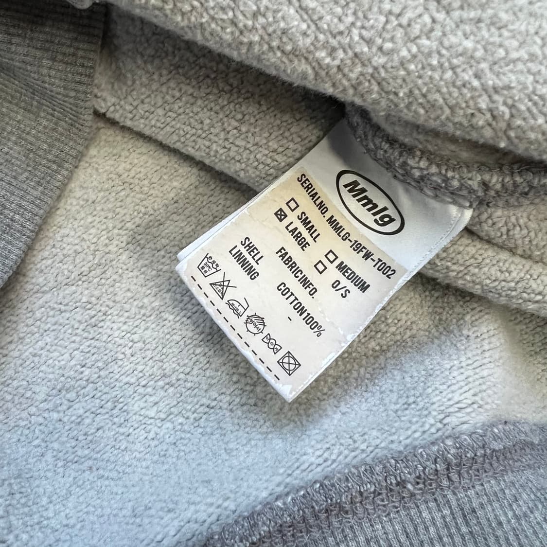 L) Mmlg 1987 회색 후드티 후드티셔츠 상품이미지4