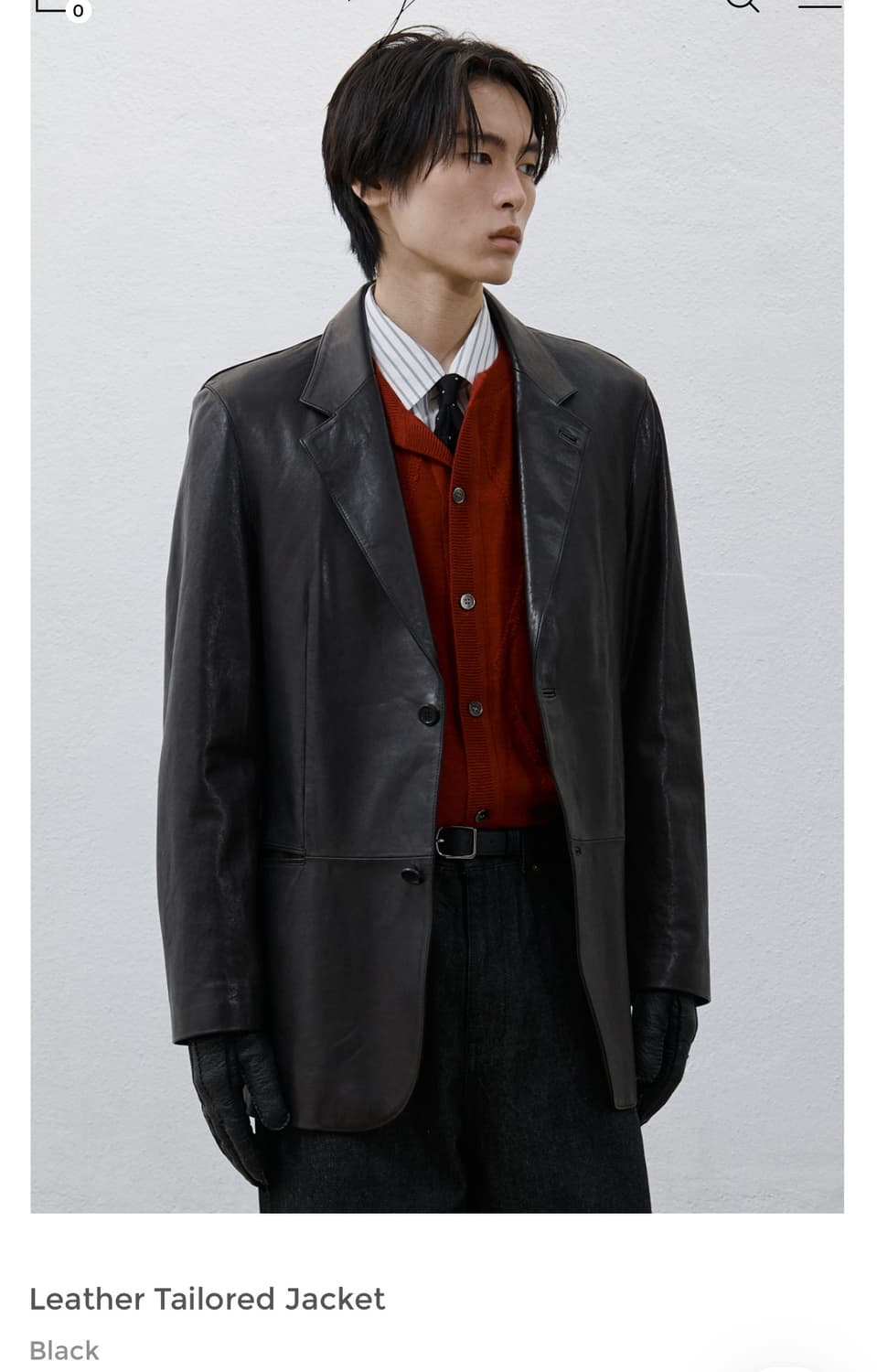유스 테일러드 레더 자켓 L사이즈 삽니다. 상품이미지1