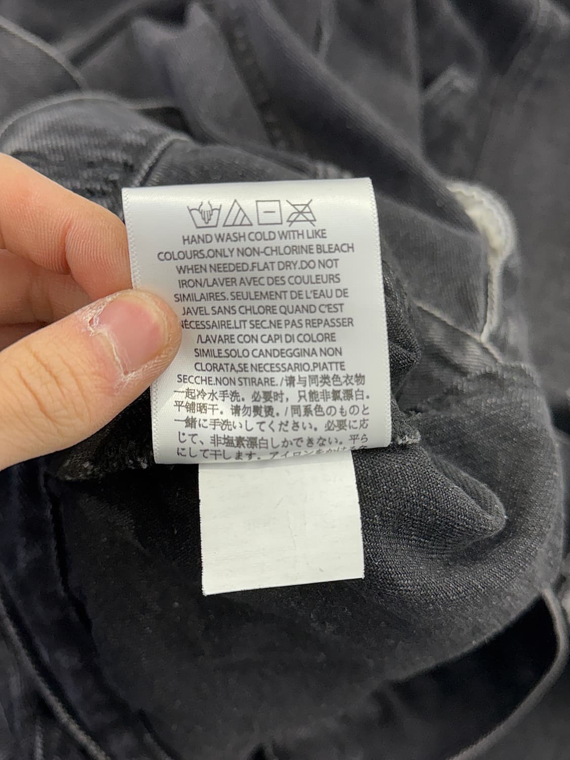 피어 오브 갓 23ss 더 블랙 컬렉션 데님 자켓 블랙 상품이미지9