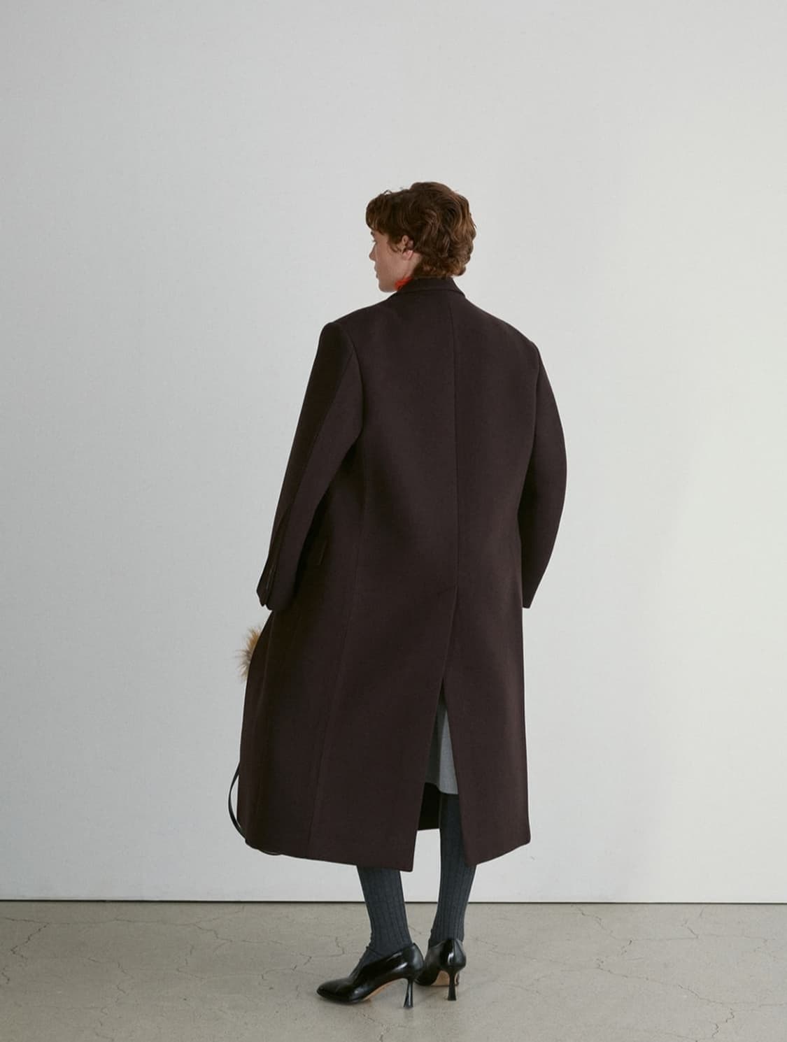 렉토 (RECTO) 싱글 테일러드 코트 브라운 상품이미지8