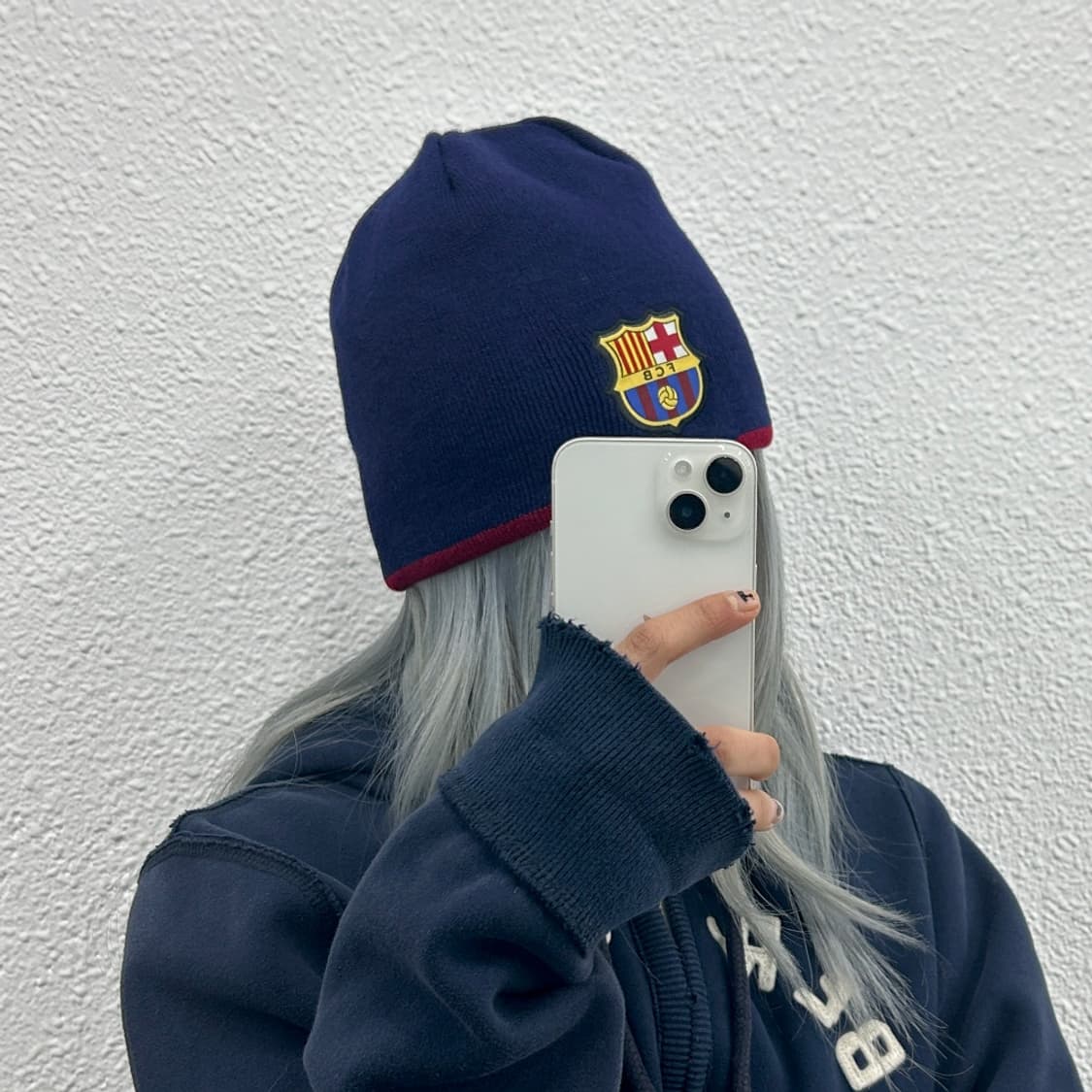 바르셀로나 리버시블 네이비 비니 상품이미지1