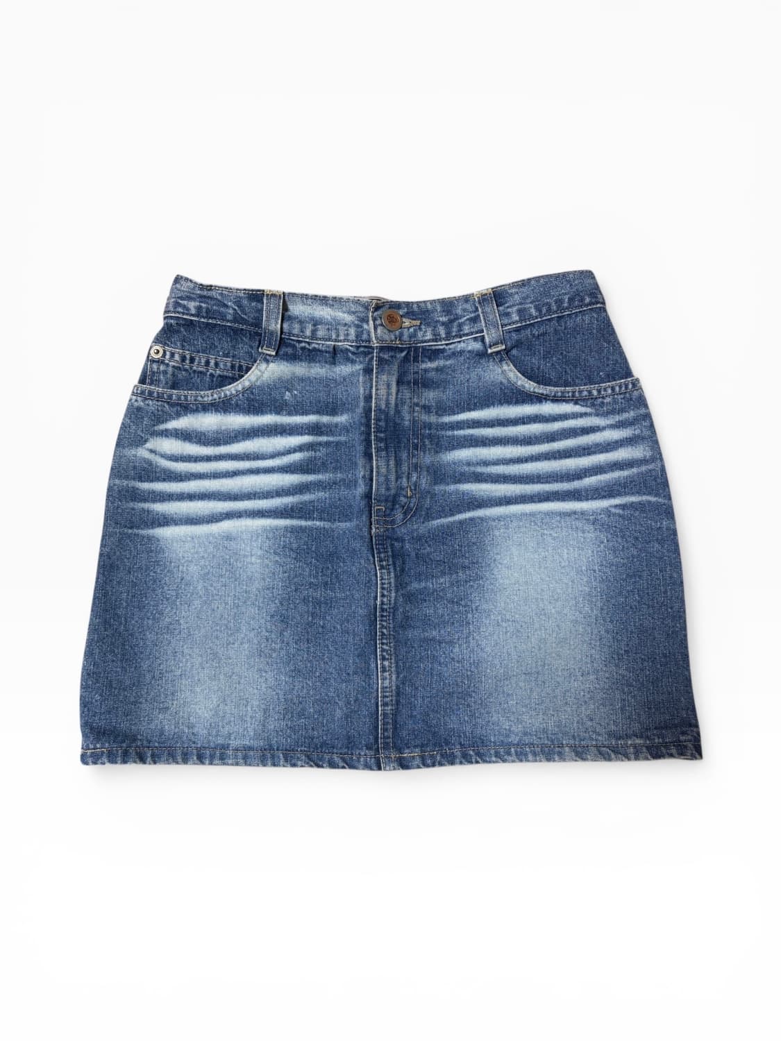 캣 워싱 데님 미니스커트 상품이미지1