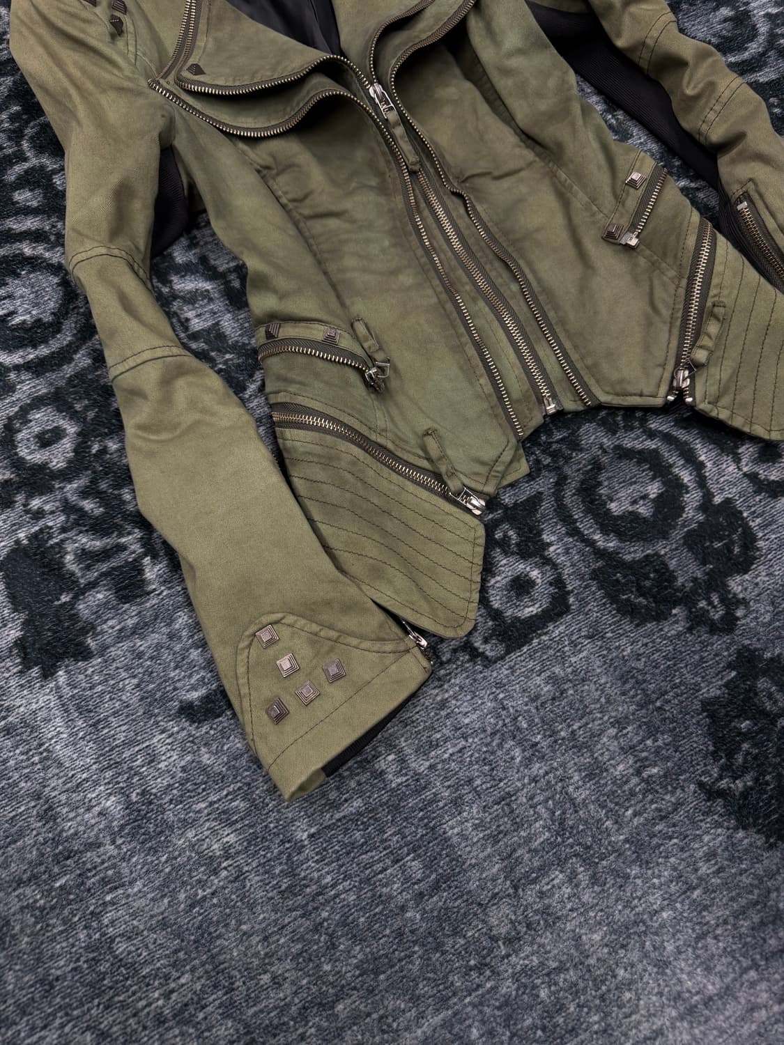 Shalang poisonous green stud rider jacke 상품이미지5