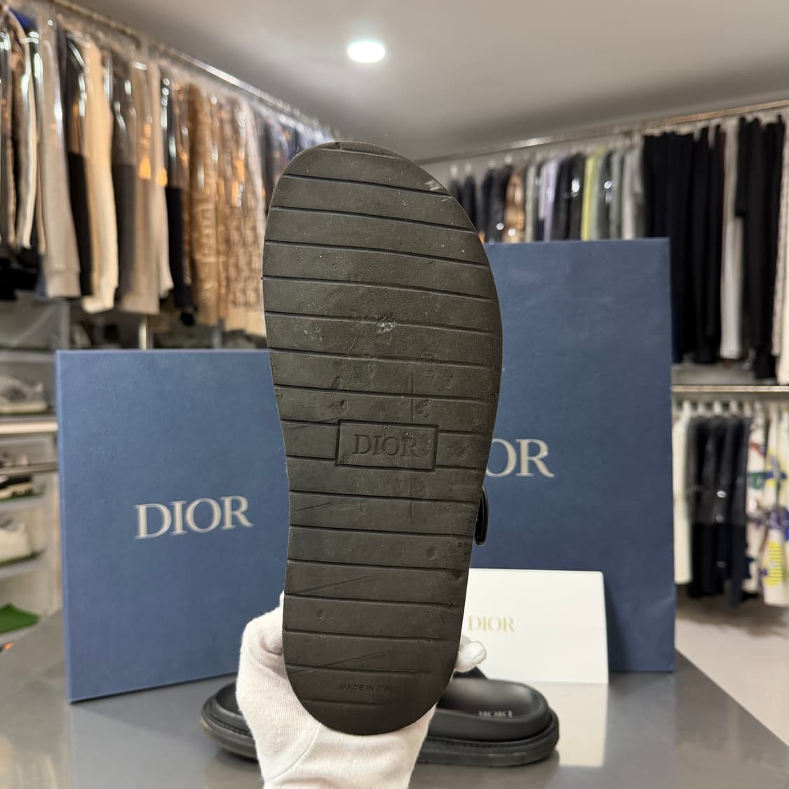 [리오브] 디올 오블리크 아쿠아 스트랩 샌들 슬리퍼 상품이미지3