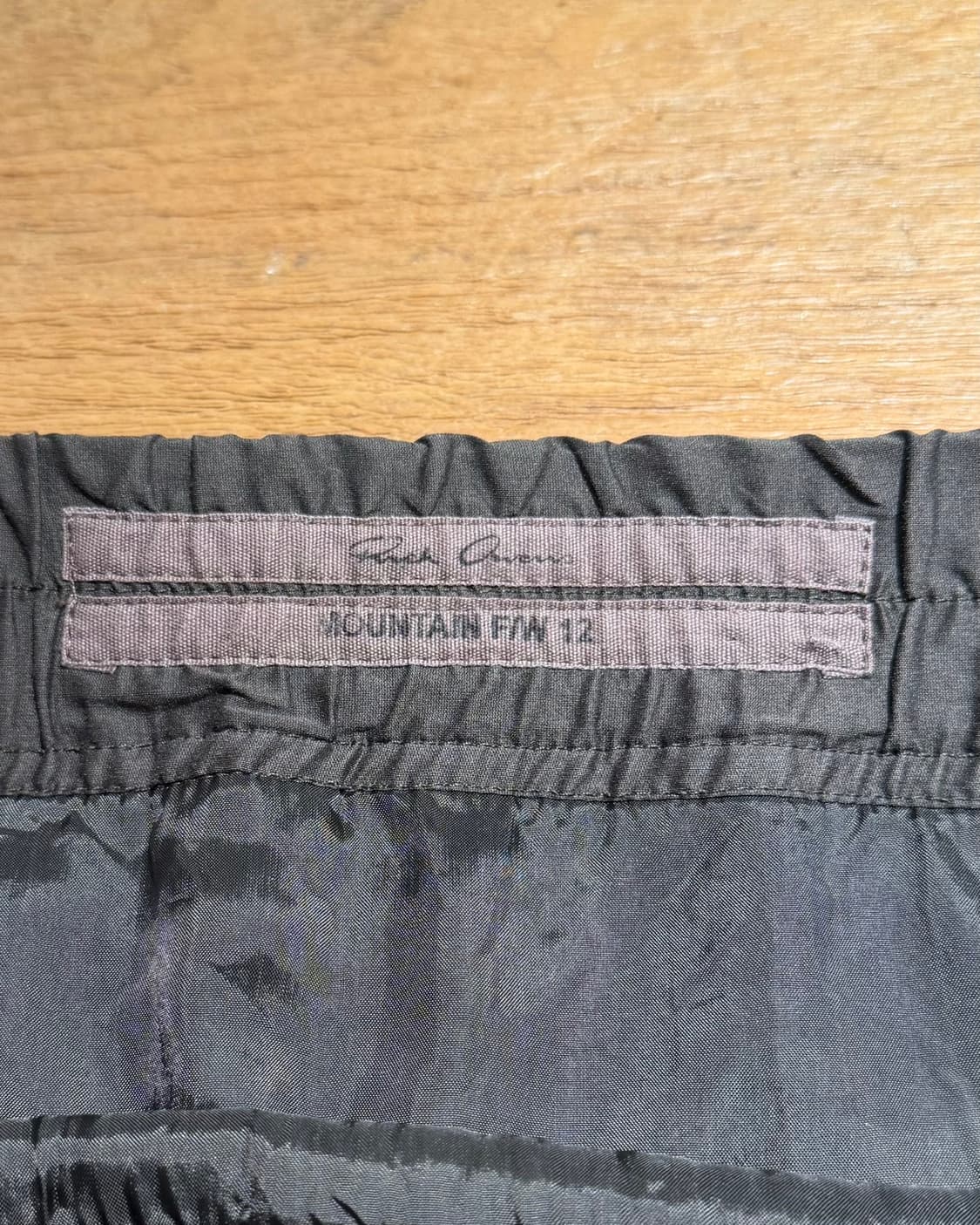 릭오웬스 브라운 그레이 체크 fw12 마운틴 미디 스커트 상품이미지7