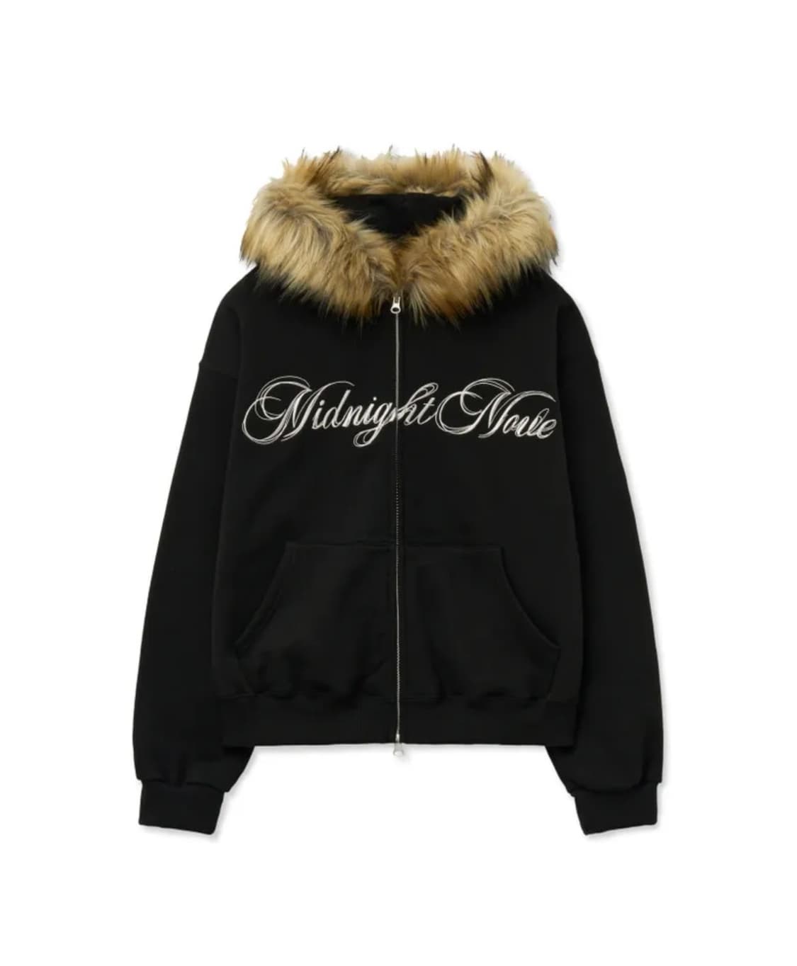 미드나잇무브 hair hood zip up(black) 상품이미지1