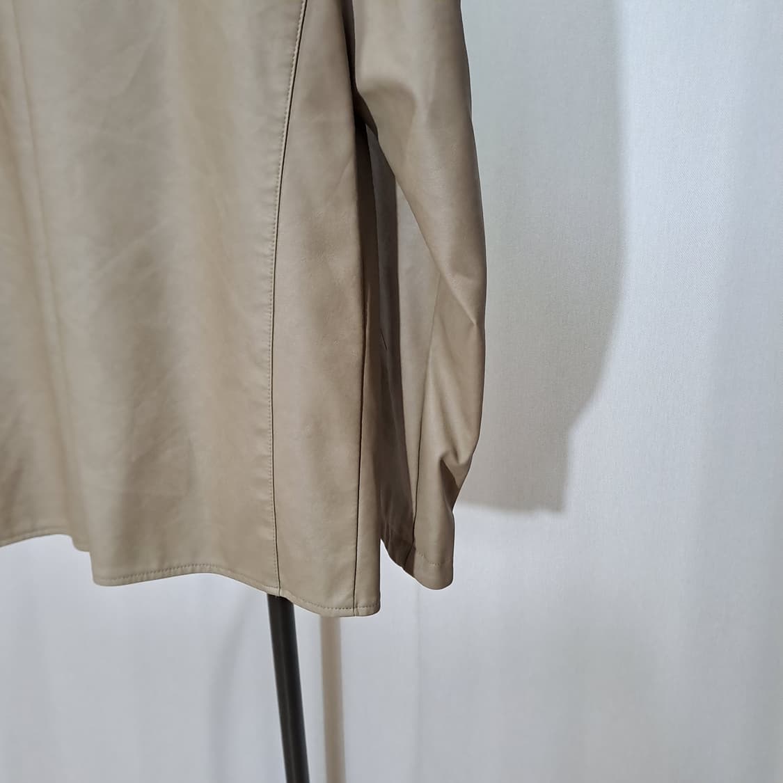 (택포) 빠니깔레 비건레더 베이직 싱글자켓 95-100 B521 상품이미지6