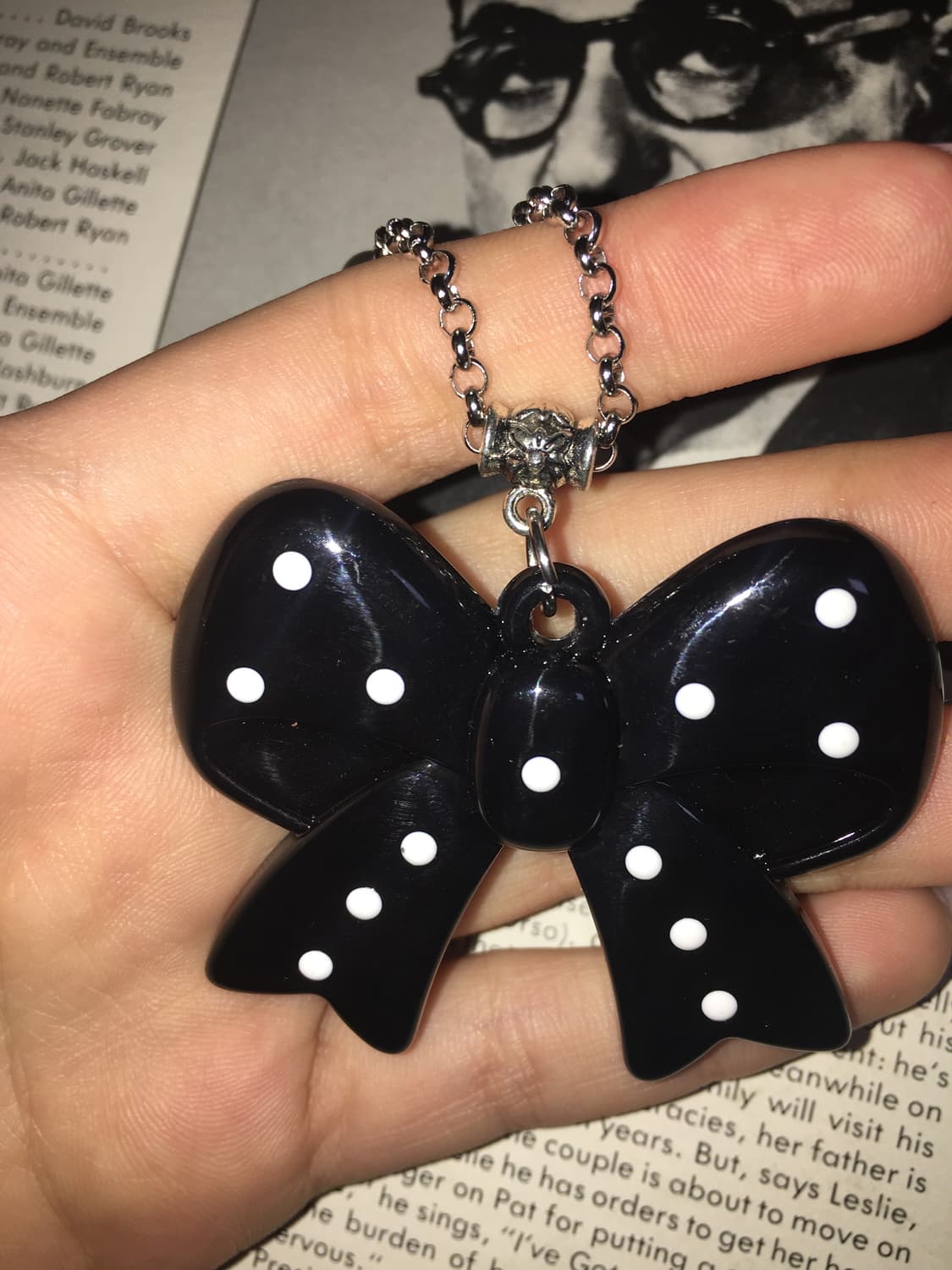 No. 48 / 귀여미검정 왕리본 목걸이 상품이미지5