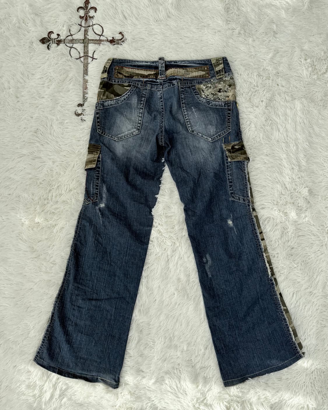 밀리터리 카고 데님 팬츠 상품이미지2