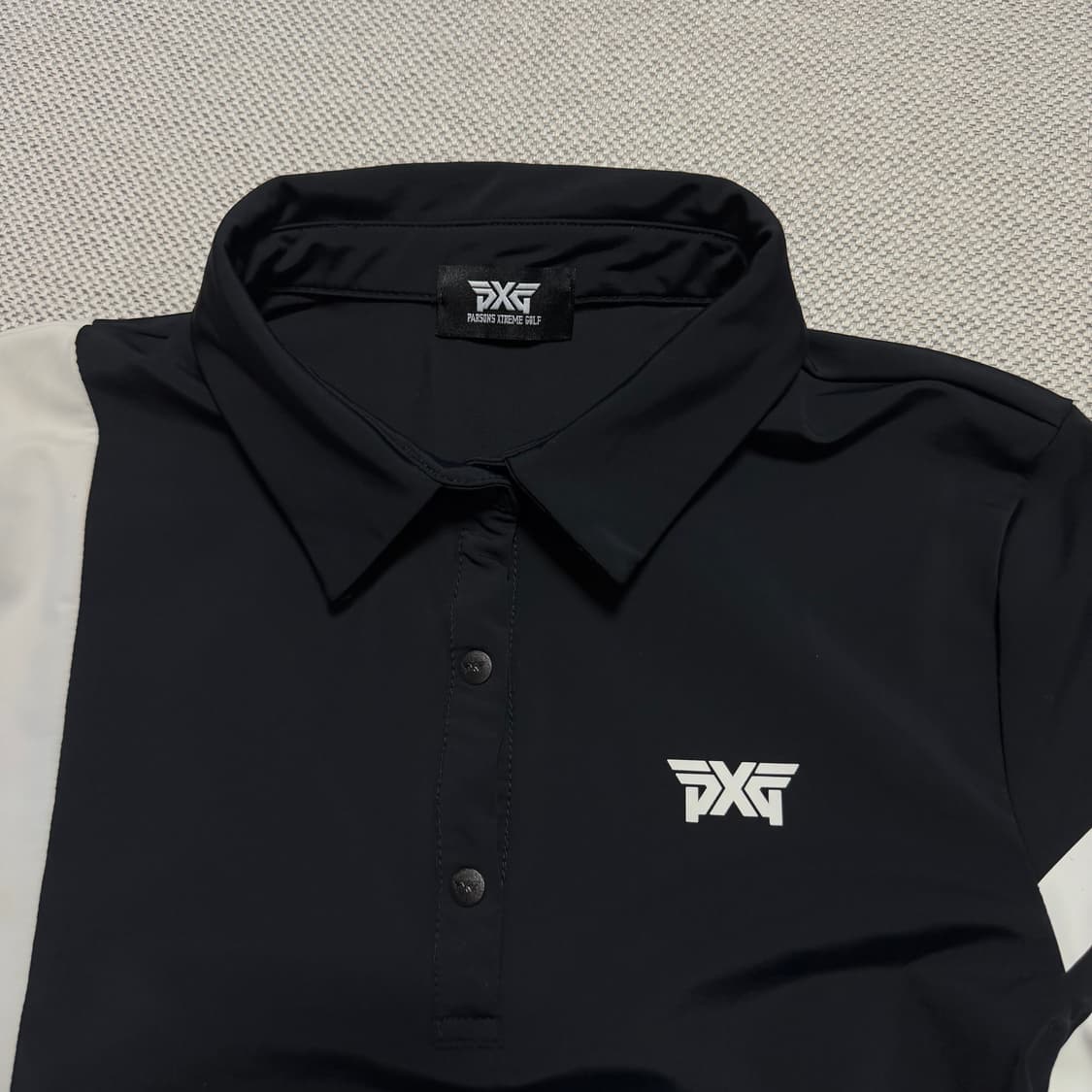 PXG 블랙 앤 화이트 긴팔 골프웨어 상품이미지2