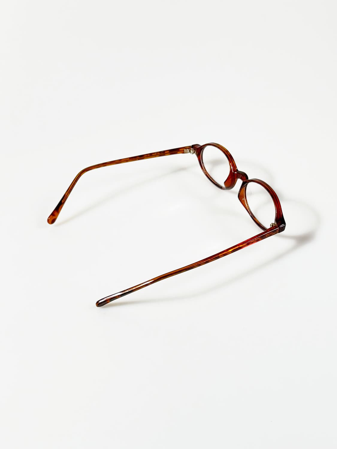 90s JOANNA 토터스쉘 오벌 뿔테 빈티지 안경 상품이미지4