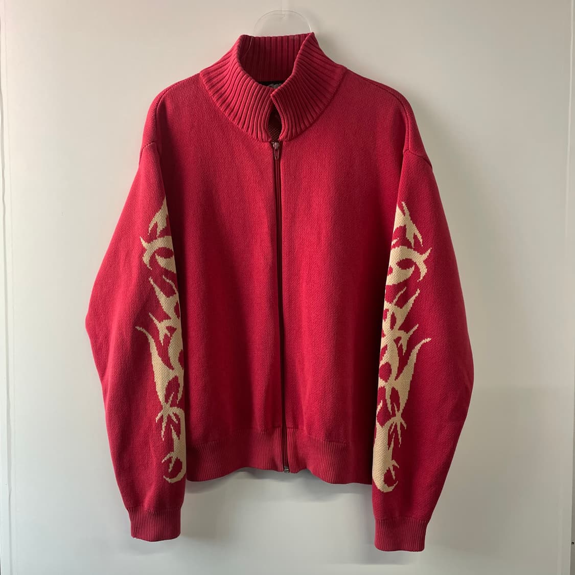 90s 할리 데이비슨 플레임 니트집업 상품이미지2