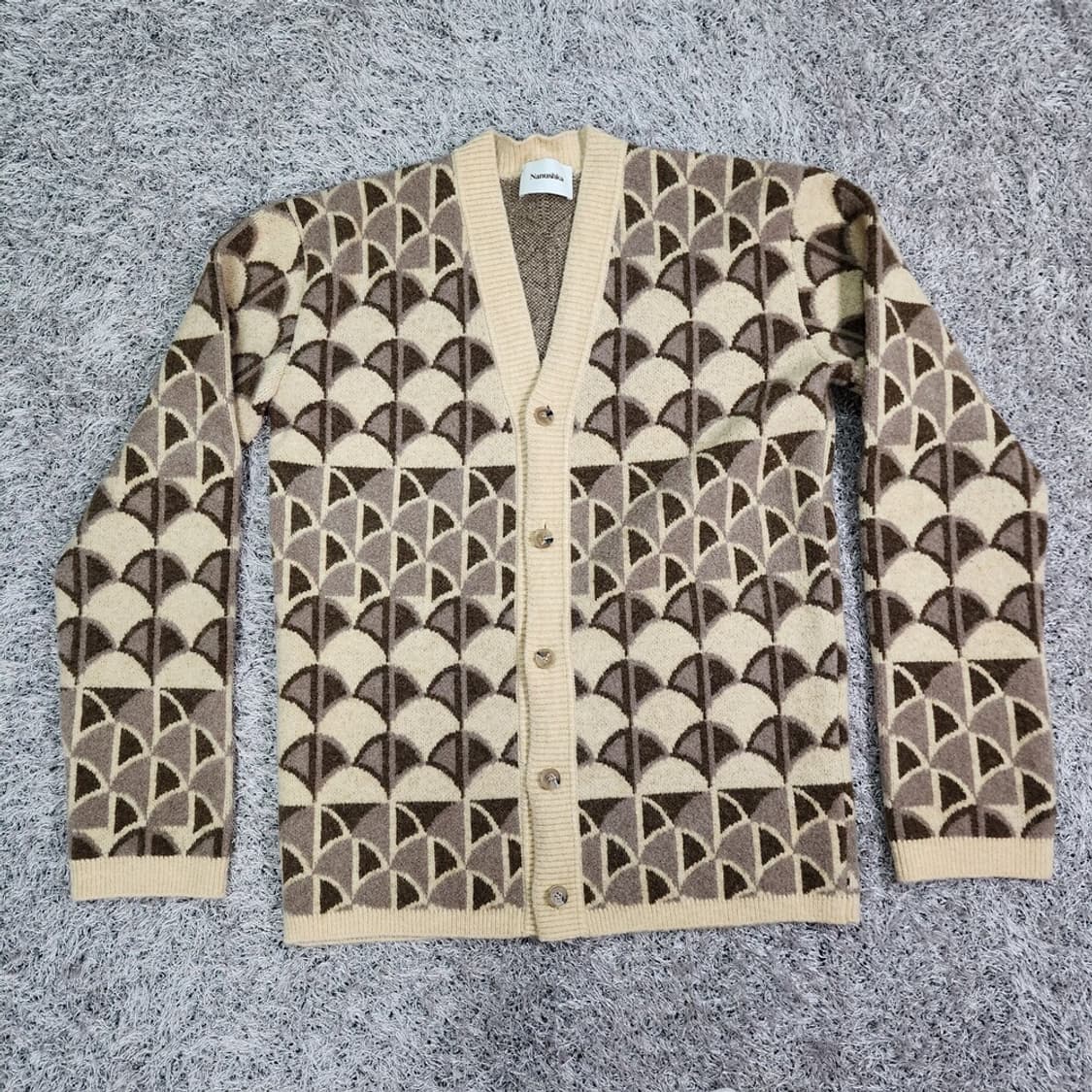 나누슈카 니트 오버핏 가디건 남성105~110 상품이미지1