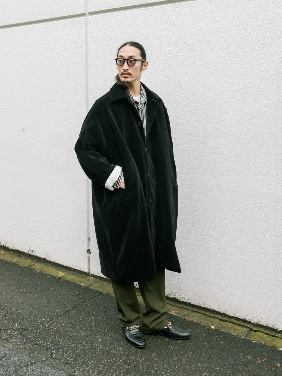 케이시 케이시 Big Blobby 벨벳 코트 M 블랙 상품이미지4