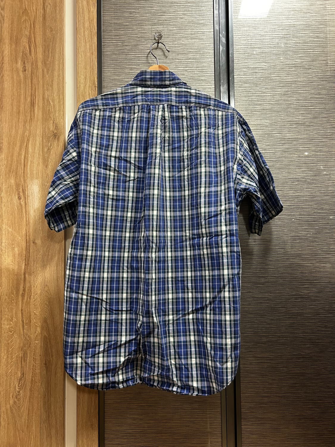 폴로 블레이크 블루 체크 반팔셔츠 상품이미지2