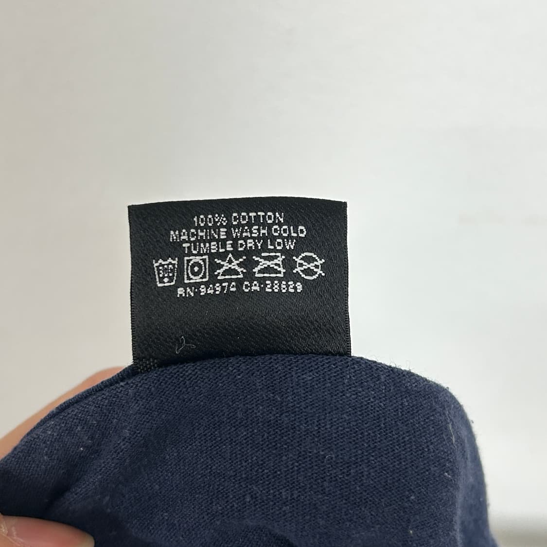 스투시 스탁로고 롱슬리브 티셔츠 네이비 상품이미지8