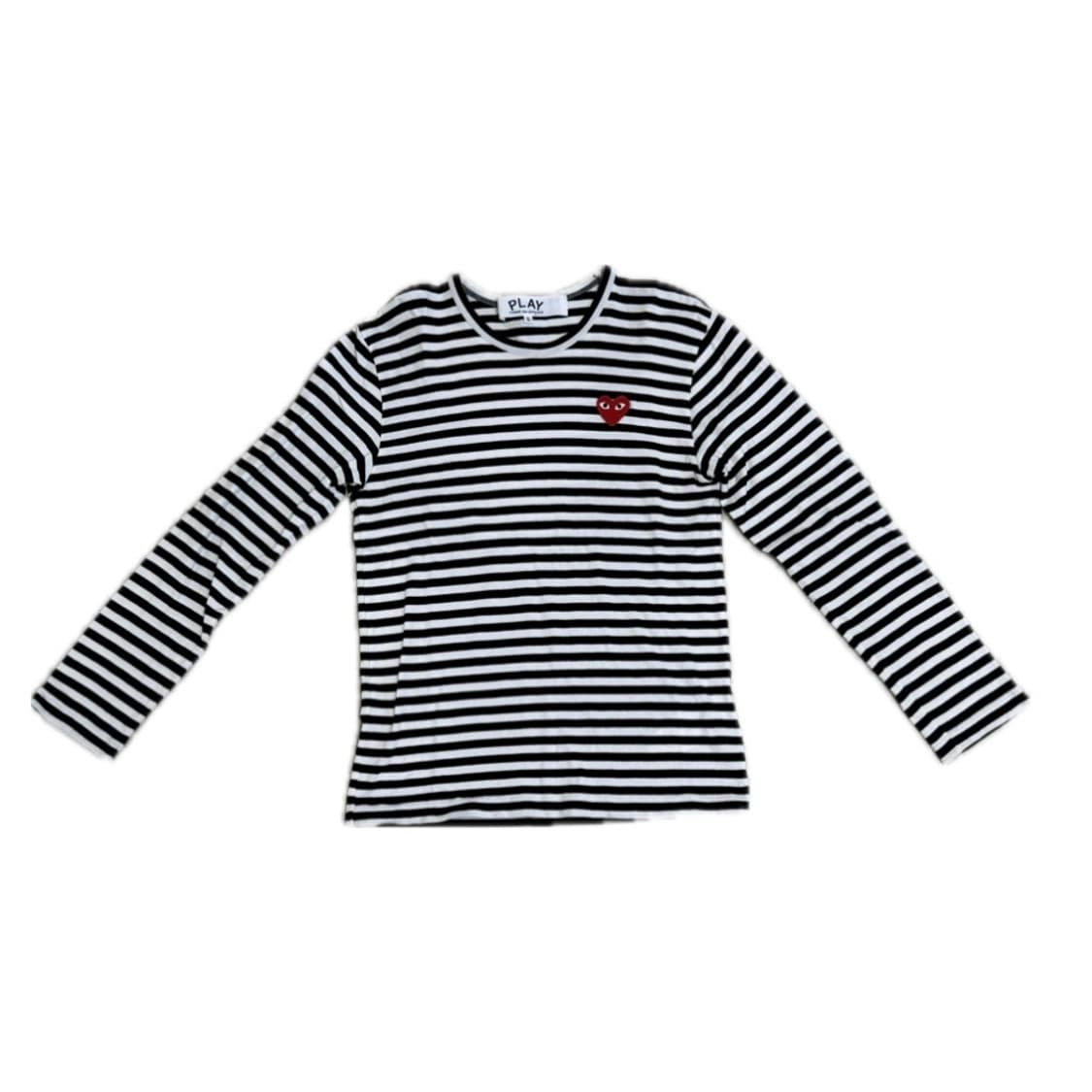 꼼데가르송 플레이 스트라이프 롱슬리브 S 상품이미지2