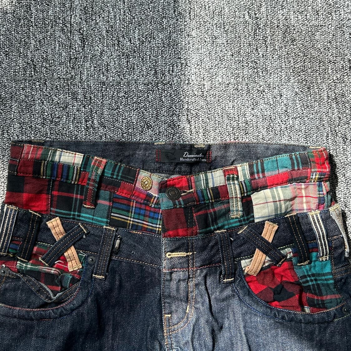 jpn 빈티지 더블 웨이스트 데님 팬츠  상품이미지2