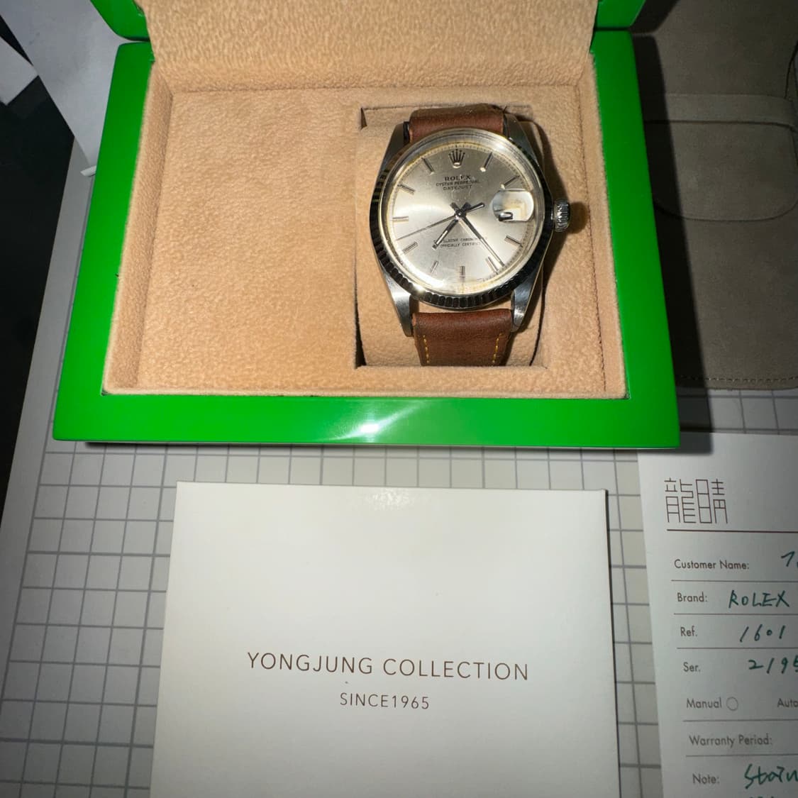 빈티지 롤렉스 1601 (1967년식) 18K white gold 상품이미지5