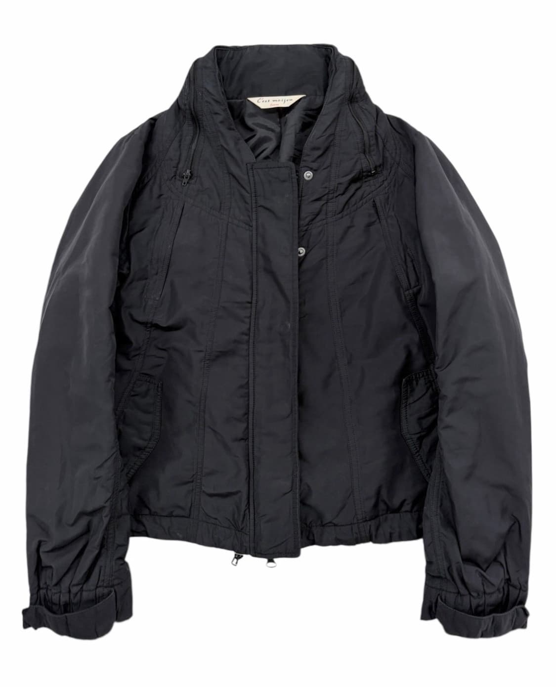 japan vintage 지퍼 절개 후디 봄버 자켓 상품이미지5