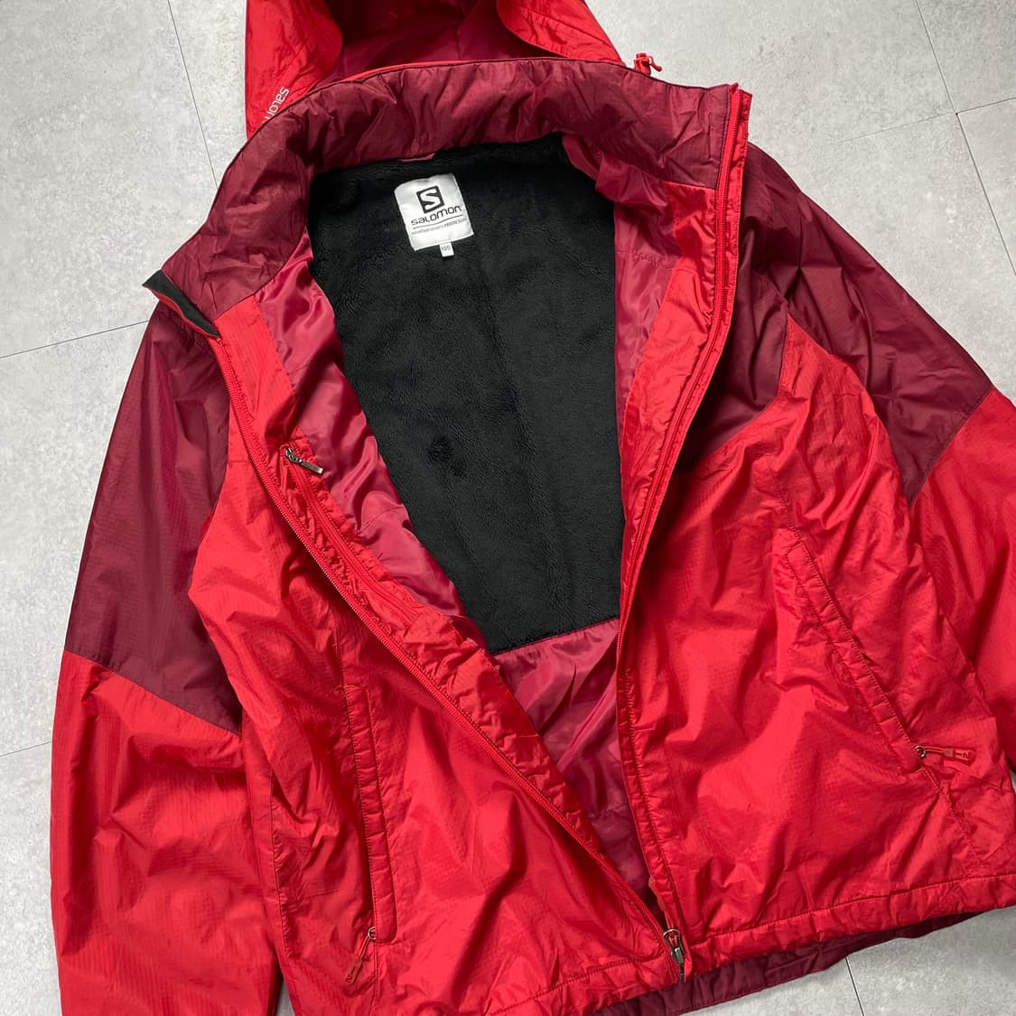 살로몬 투톤 레드 바람막이 상품이미지3
